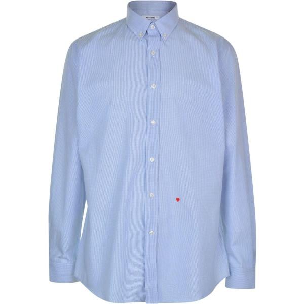 camicie Moschino blu a quadri