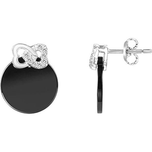 boucles doreilles Ceranity gris