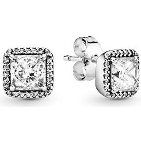 boucles doreilles Pandora blanc