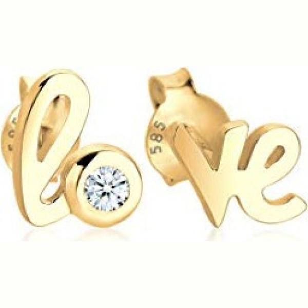 boucles doreilles Diamore jaune