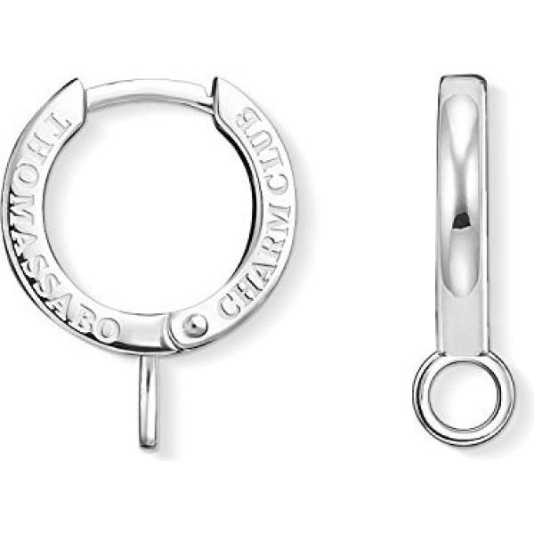 boucles doreilles Thomas Sabo blanc