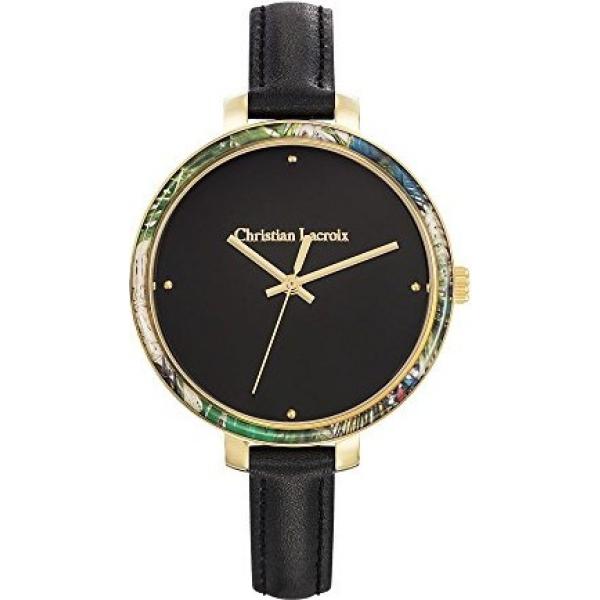 montres analogiques Christian Lacroix noir