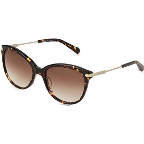 lunettes Fossil marron
