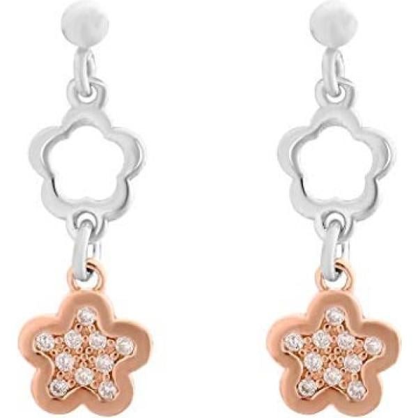 boucles doreilles Orphelia blanc