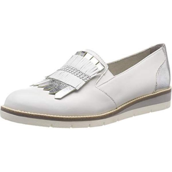 Mocassins et chaussures à lacets Tamaris blanc