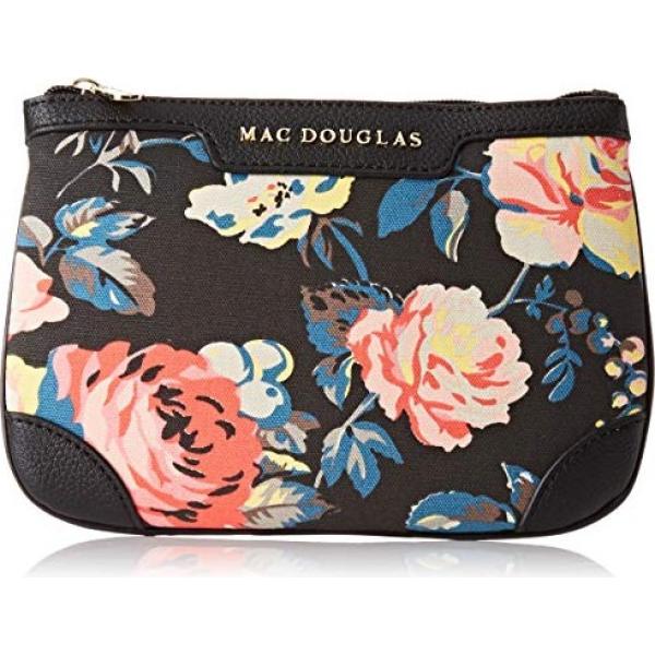 pochette Mac Douglas noir à fleurs