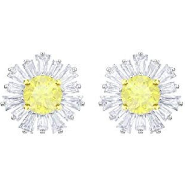Boucles doreilles Swarovski blanc imprimé