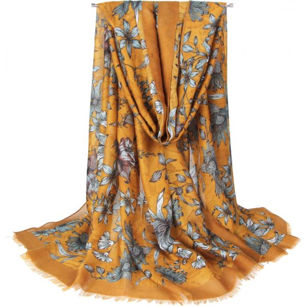 Foulard wrap Longwu à fleurs