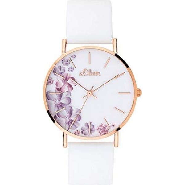 montres S.Oliver blanc à rayures
