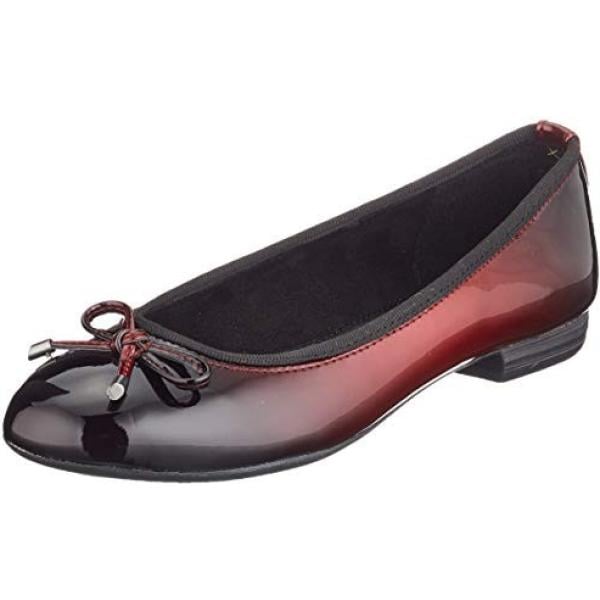 Ballerines et chaussures plates Marco Tozzi rouge