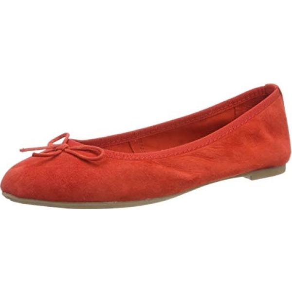 Ballerines et chaussures plates Marco Tozzi rouge