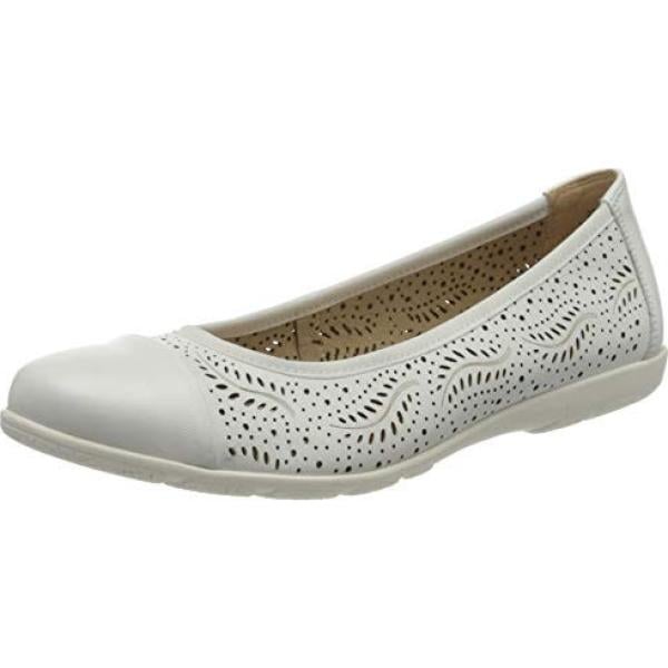 Ballerines et chaussures plates Caprice blanc