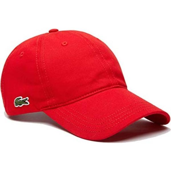 chapeaux Lacoste rouge