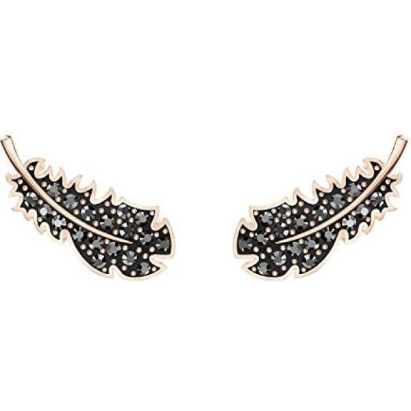 Boucles doreilles Swarovski noir fantaisie