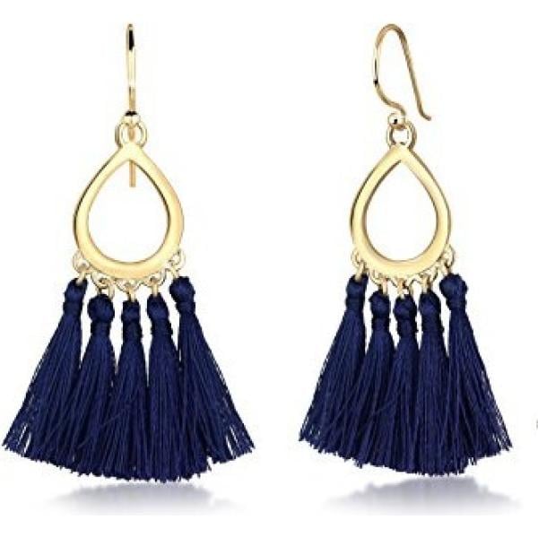 boucles doreilles Elli bleu
