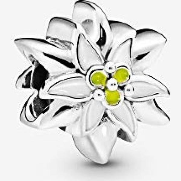 pendentifs Pandora blanc à fleurs