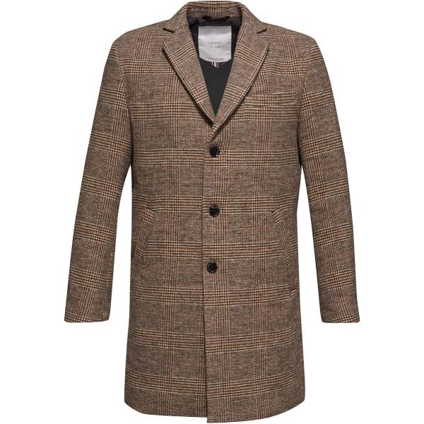 manteaux Esprit marron à carreaux