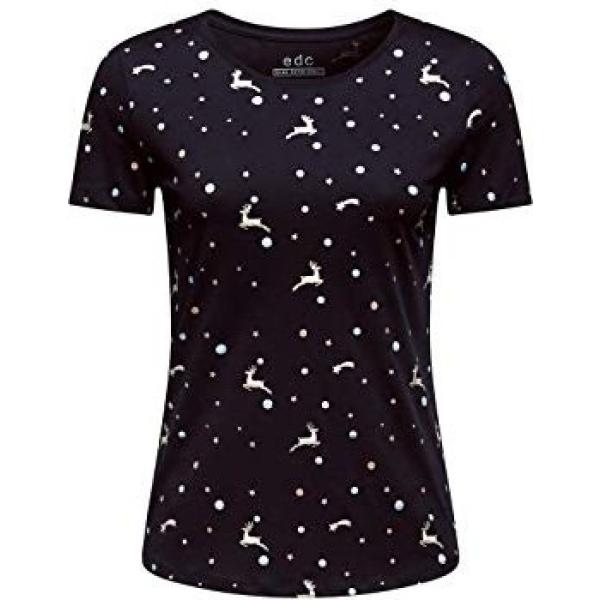 T-shirt nero Edc by Esprit noir imprimé