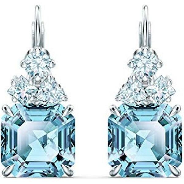 boucles doreilles Swarovski bleu