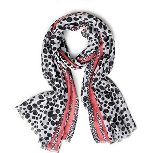 foulards Street One blanc à pois