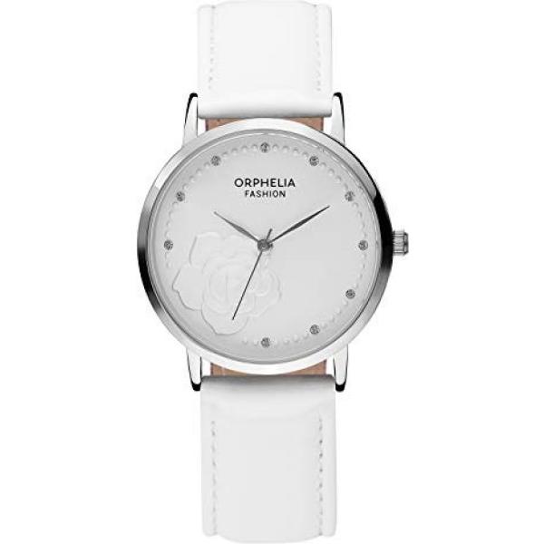montres analogiques Orphelia blanc à fleurs