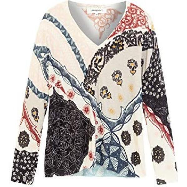 gros pulls Desigual multicolore à fleurs