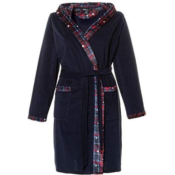 robes de chambre Ulla Popken bleu imprimé