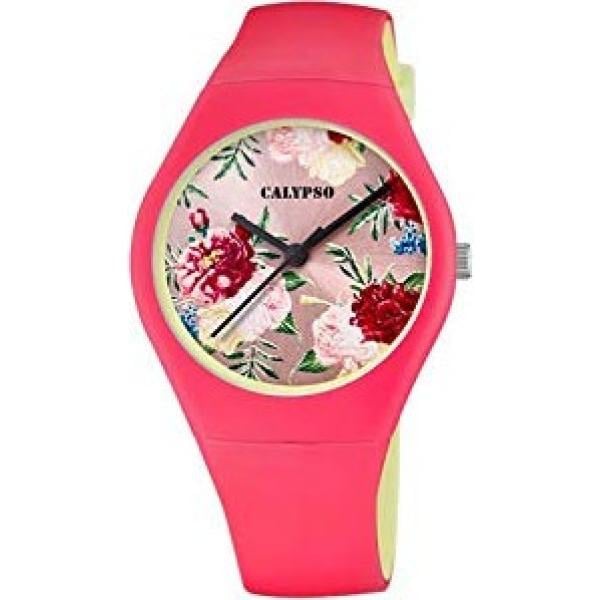 montres analogiques Calypso rouge