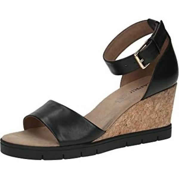sandales en cuir Caprice noir