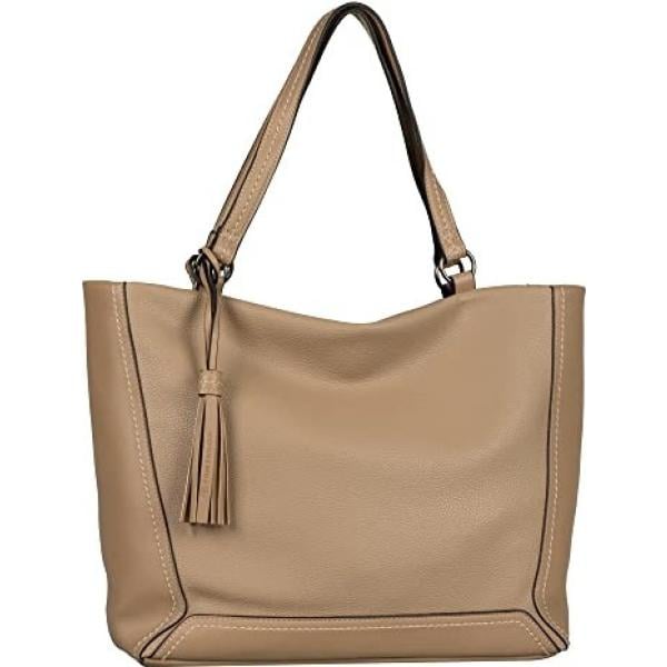 Sac cabas femme beige fermeture clair Tom Tailor Bantoa