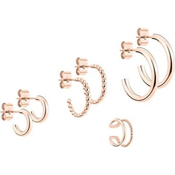 boucles doreilles Tamaris blanc