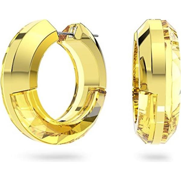 boucles doreilles Swarovski jaune