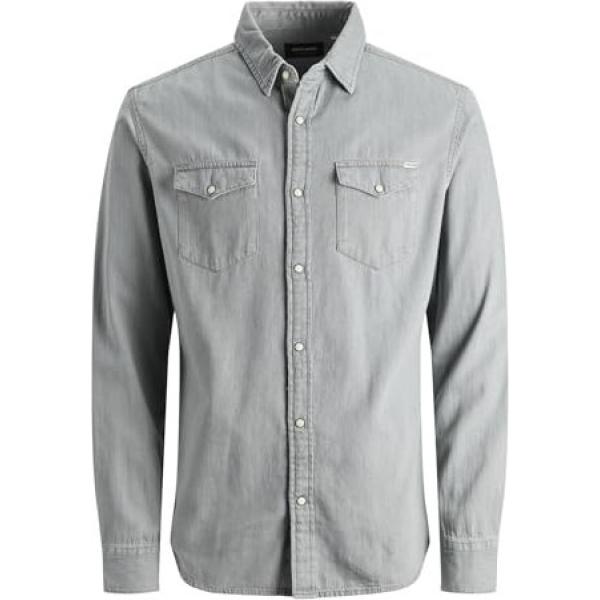 chemisiers Jack & Jones gris