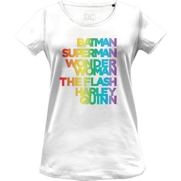 t-shirts DC Comics blanc