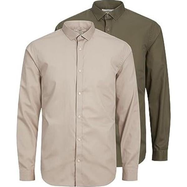 chemisiers Jack & Jones marron