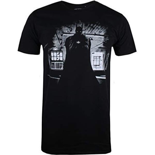 t-shirts DC Comics noir imprimé