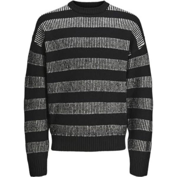 pulls Jack & Jones noir à rayures