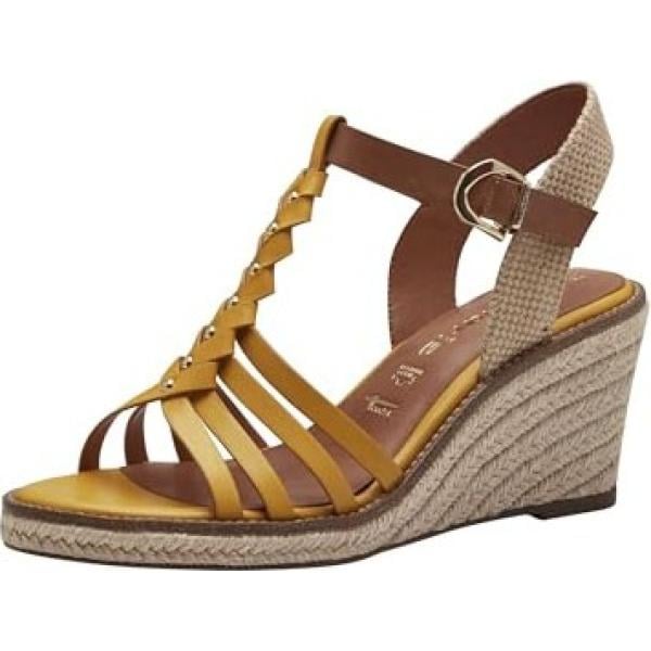 sandales à talon Tamaris marron