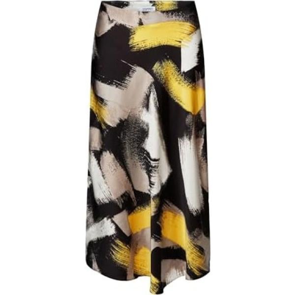 jupes au genou Esprit multicolore imprimé