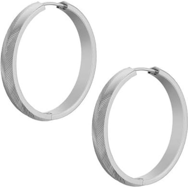 boucles doreilles Fossil gris