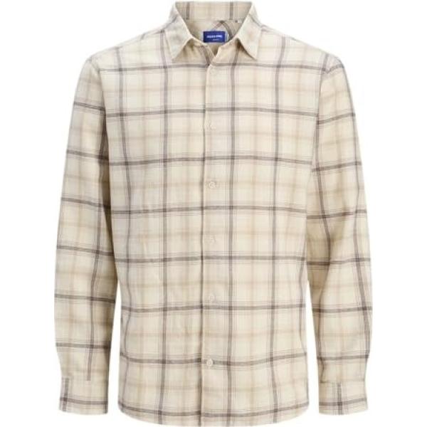chemisiers Jack & Jones blanc à carreaux