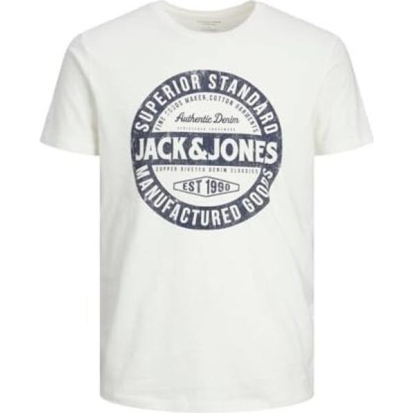 t-shirts Jack & Jones blanc