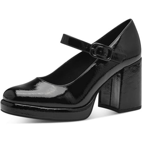 chaussures à talon Marco Tozzi noir imprimé