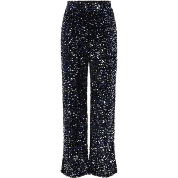 pantalon large en bas Pieces noir