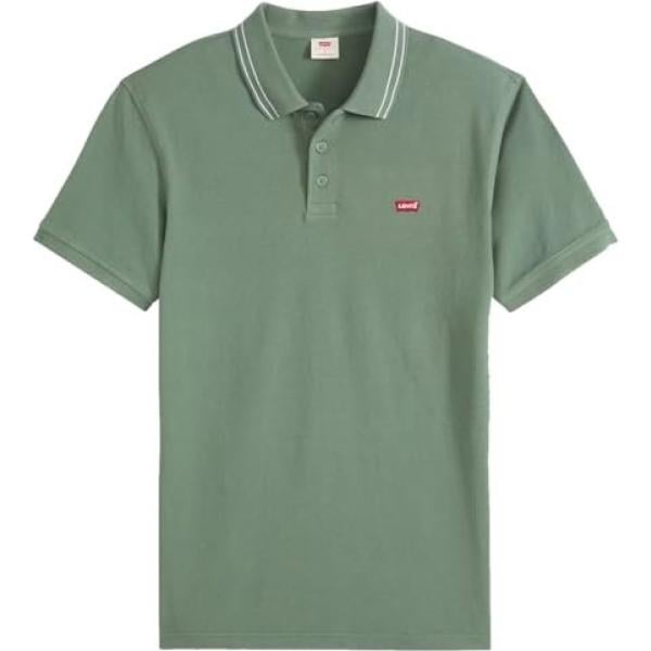 polos Levis vert à rayures
