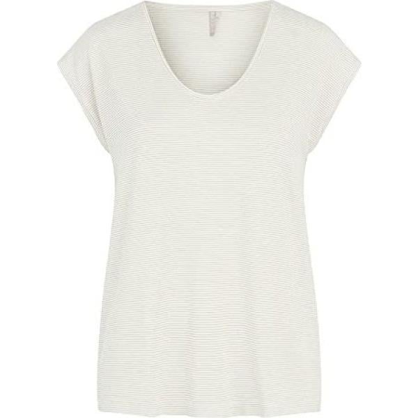 t-shirts Pieces blanc à rayures