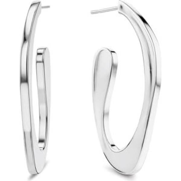 boucles doreilles Calvin Klein blanc