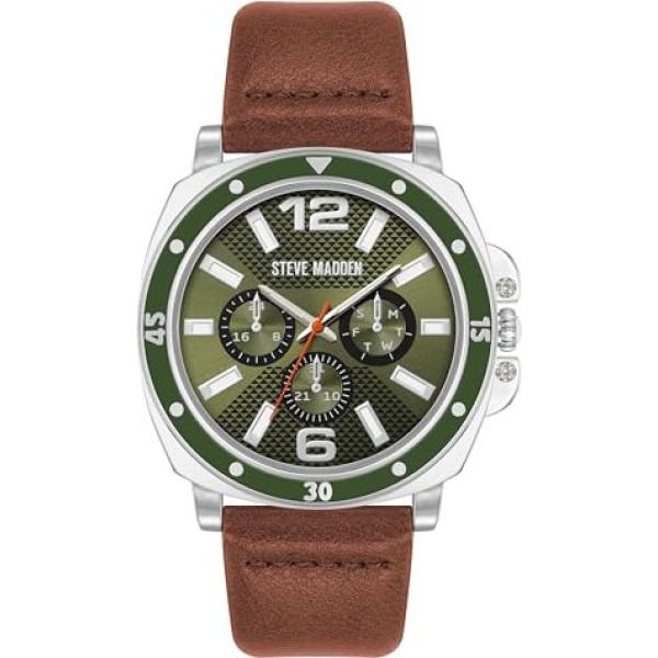 montres analogiques Steve Madden marron