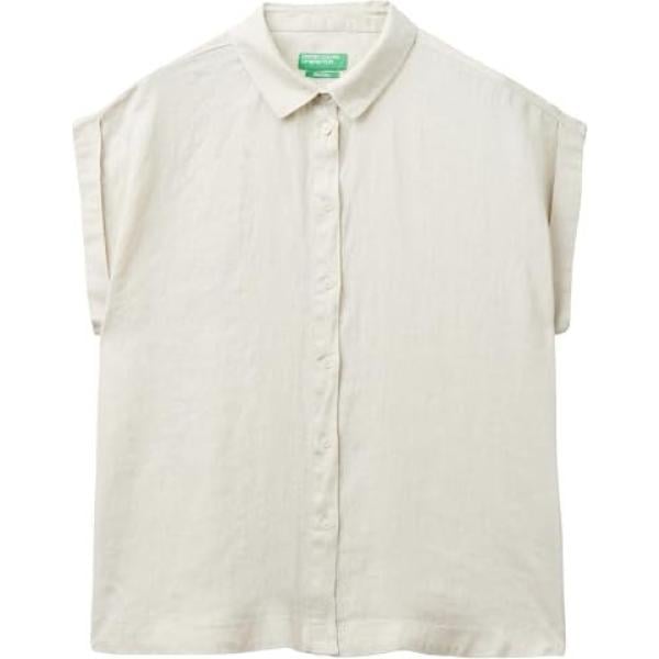 chemises à manches courtes United Colors of Benetton blanc