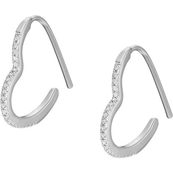 boucles doreilles Fossil blanc